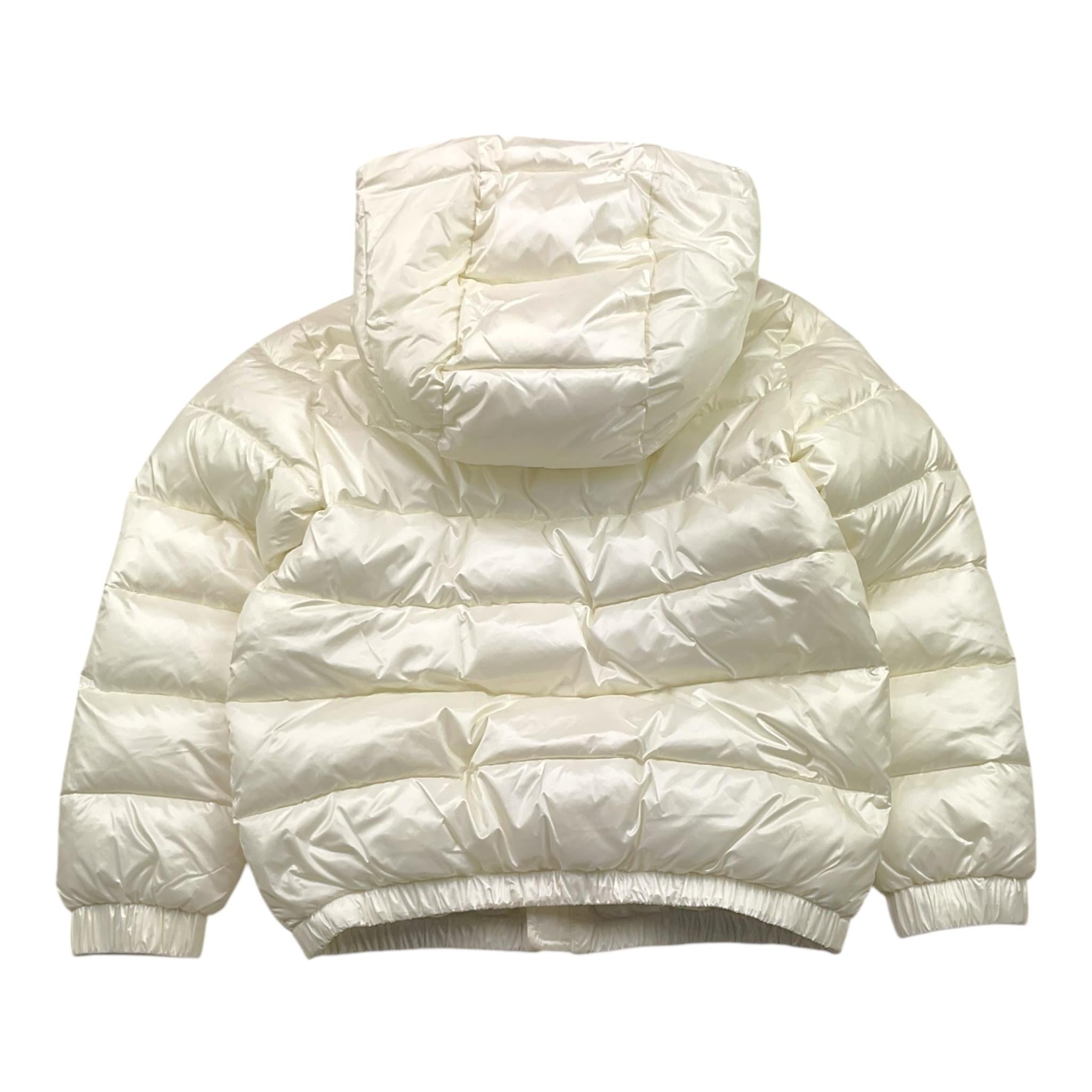 MOSCHINO giubbino tinta unita con zip e cappuccio Bianco per Bambina HUS05F BIANCO MOSCHINO