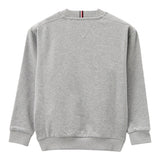 TOMMY HILFIGER felpa girocollo tinta unita con stampa Grigio per Bambino KB0KB090599 GRIGIO TOMMY HILFIGER
