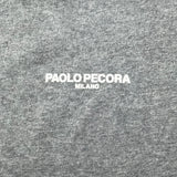 PAOLO PECORA t-shirt girocollo tinta unita con stampa Grigio per Bambino PP3736 GRIGIO PAOLO PECORA