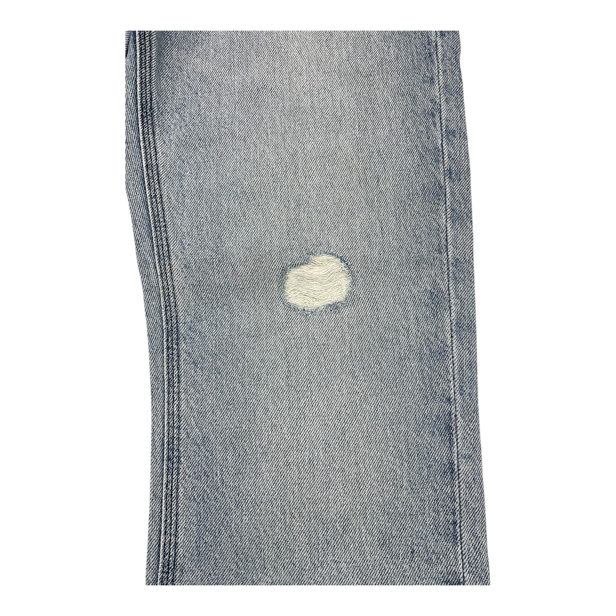 GUESS jeans tinta unita con strappi Azzurro per Bambino L4YA04D5D70 AZZURRO GUESS