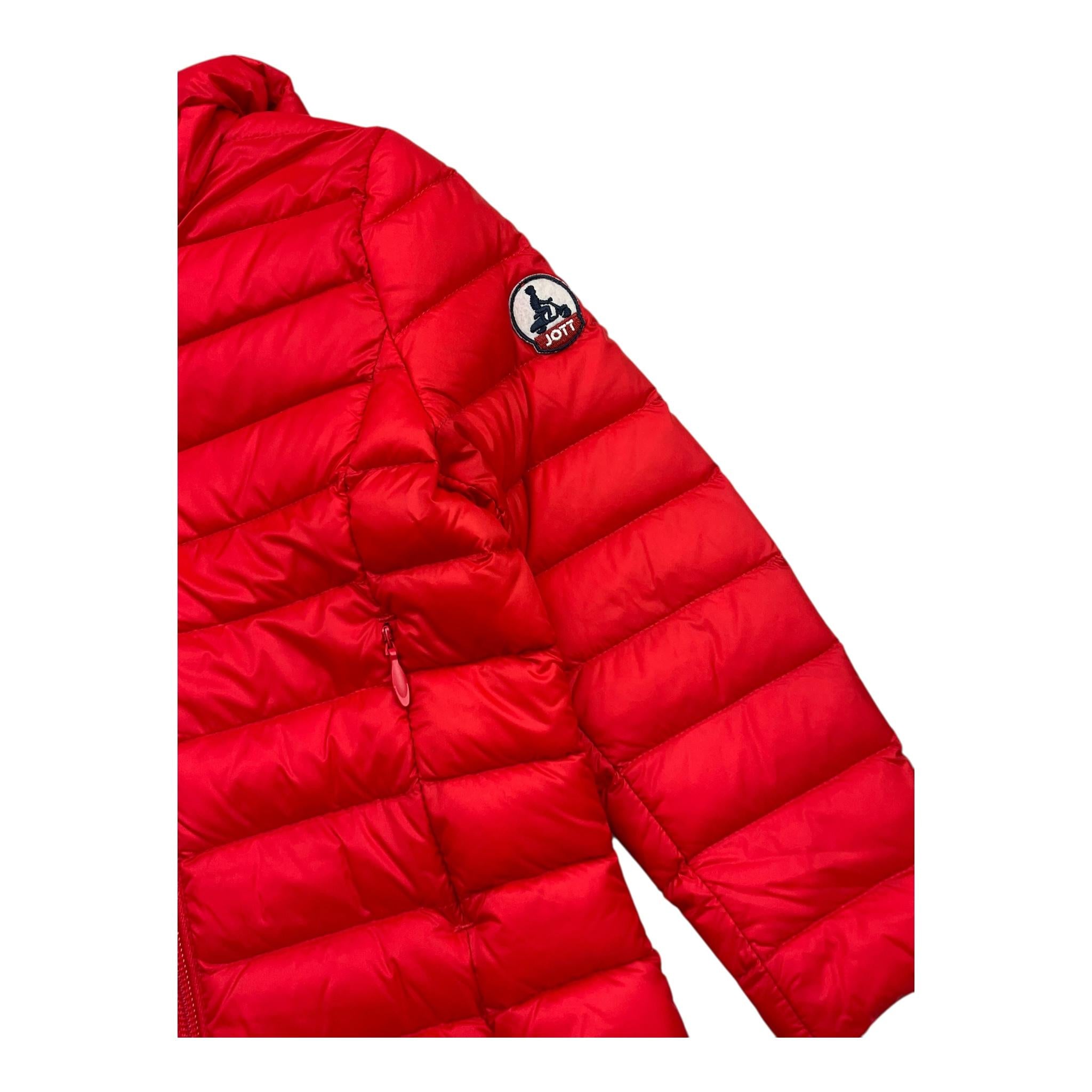 JoTT giubbino tinta unita con zip e cappuccio Rosso per Bambino KDOW02 ROSSO JoTT