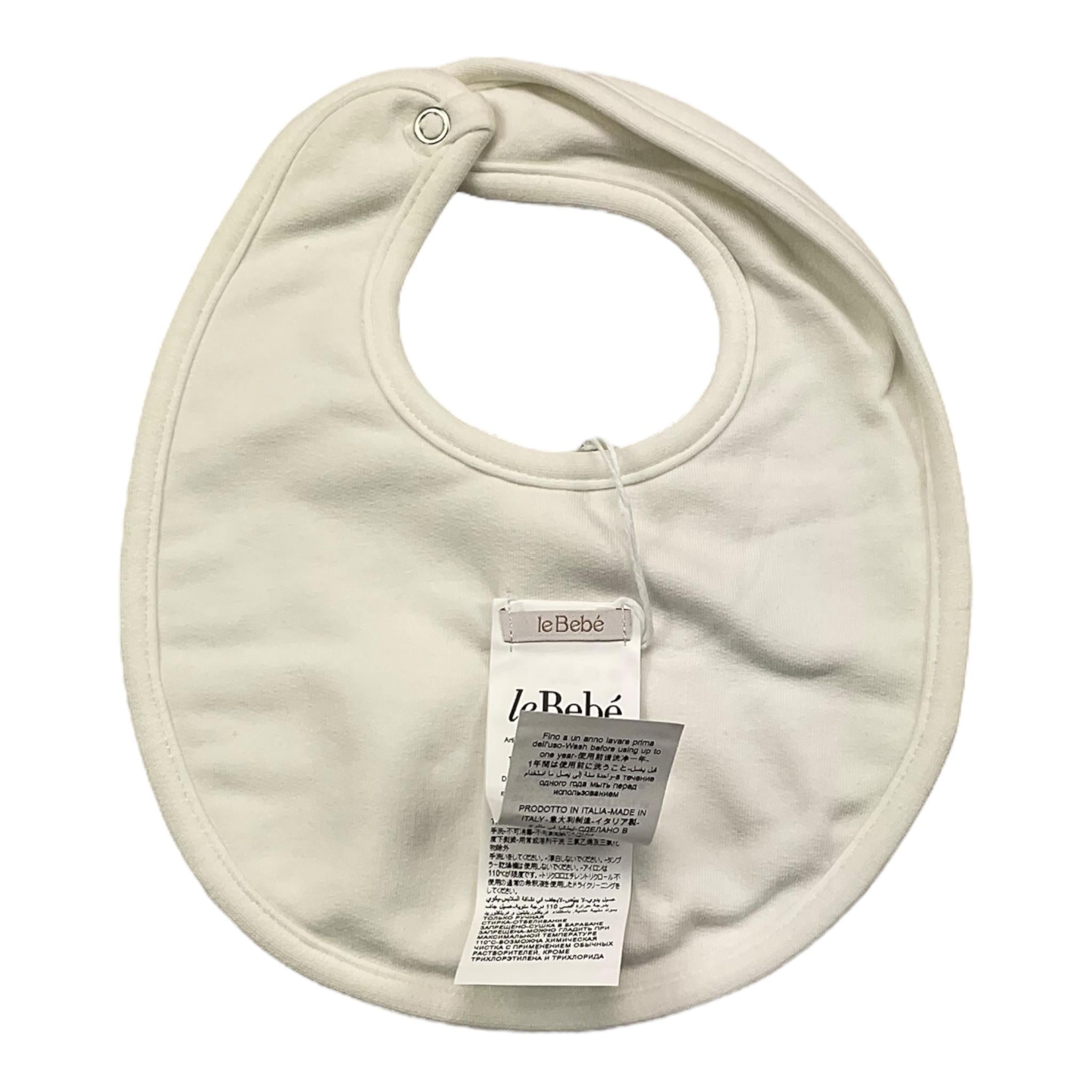 LE BEBE' bavetta tinta unita stampa fantasia Panna per Neonato LBB4675 PANNA LE BEBE'