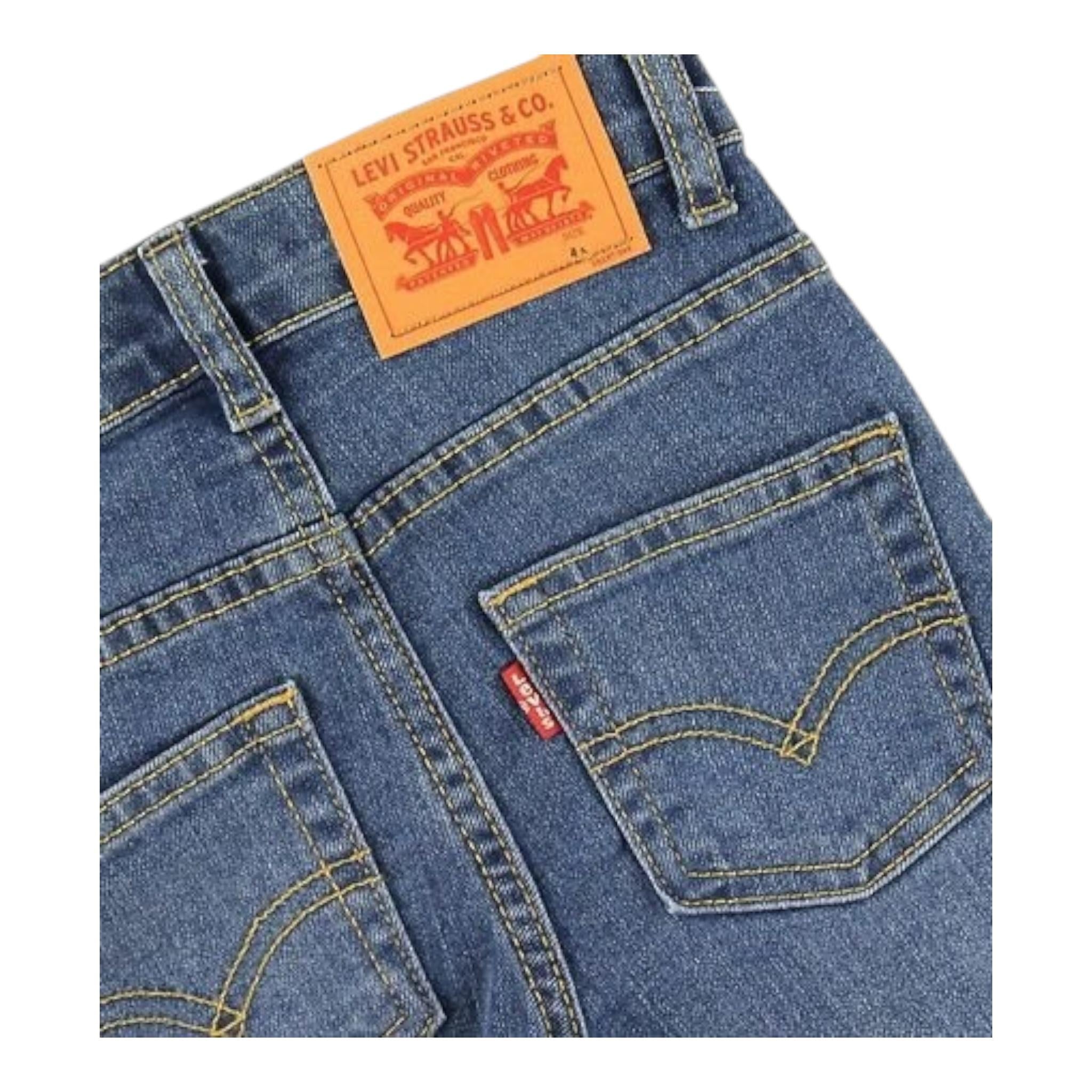 LEVI'S jeans tinta unita con girovita regolabile Azzurro per Bambino 8EC214 AZZURRO LEVI'S