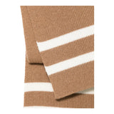 HERNO sciarpa tinta unita con righe in contrasto Cammello per Bambino SCP00010X CAMMELLO HERNO