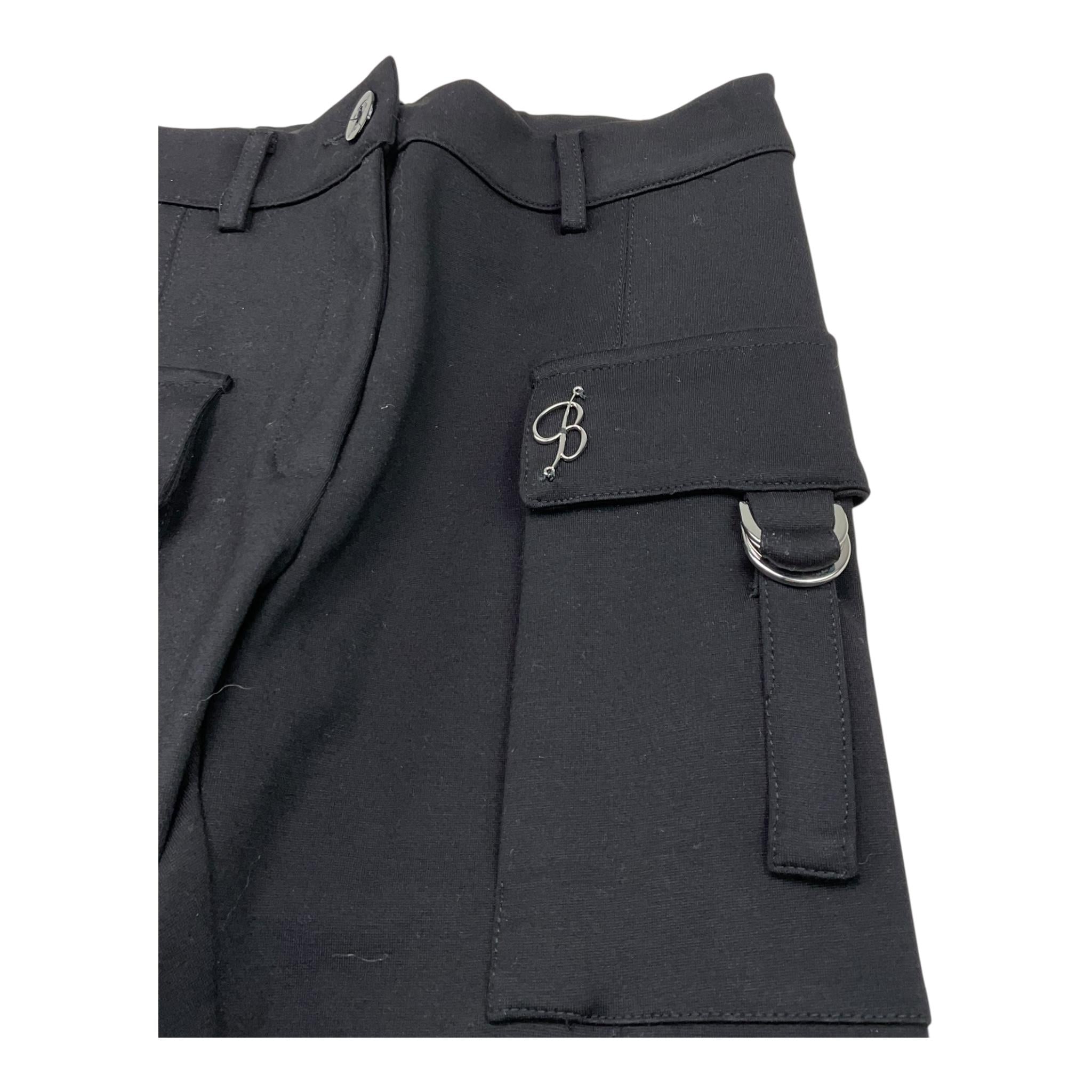 MISS BLUMARINE pantalone tinta unita con elastico in vita Nero per Bambina IF4051J1857 NERO MISS BLUMARINE