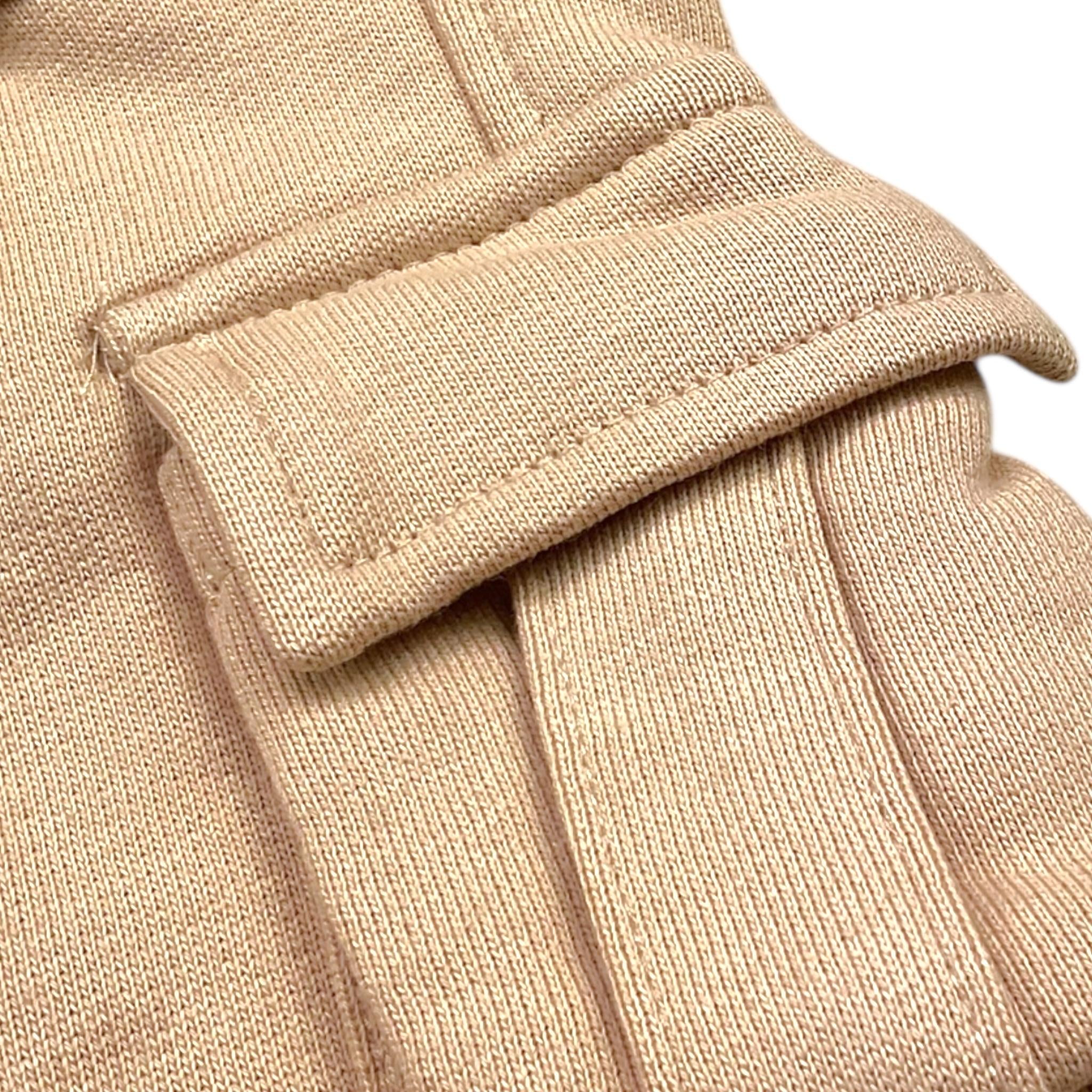 MSGM pantalone modello tuta tinta unita con tasconi Beige per Bambina F4MSJGFP192 BEIGE MSGM