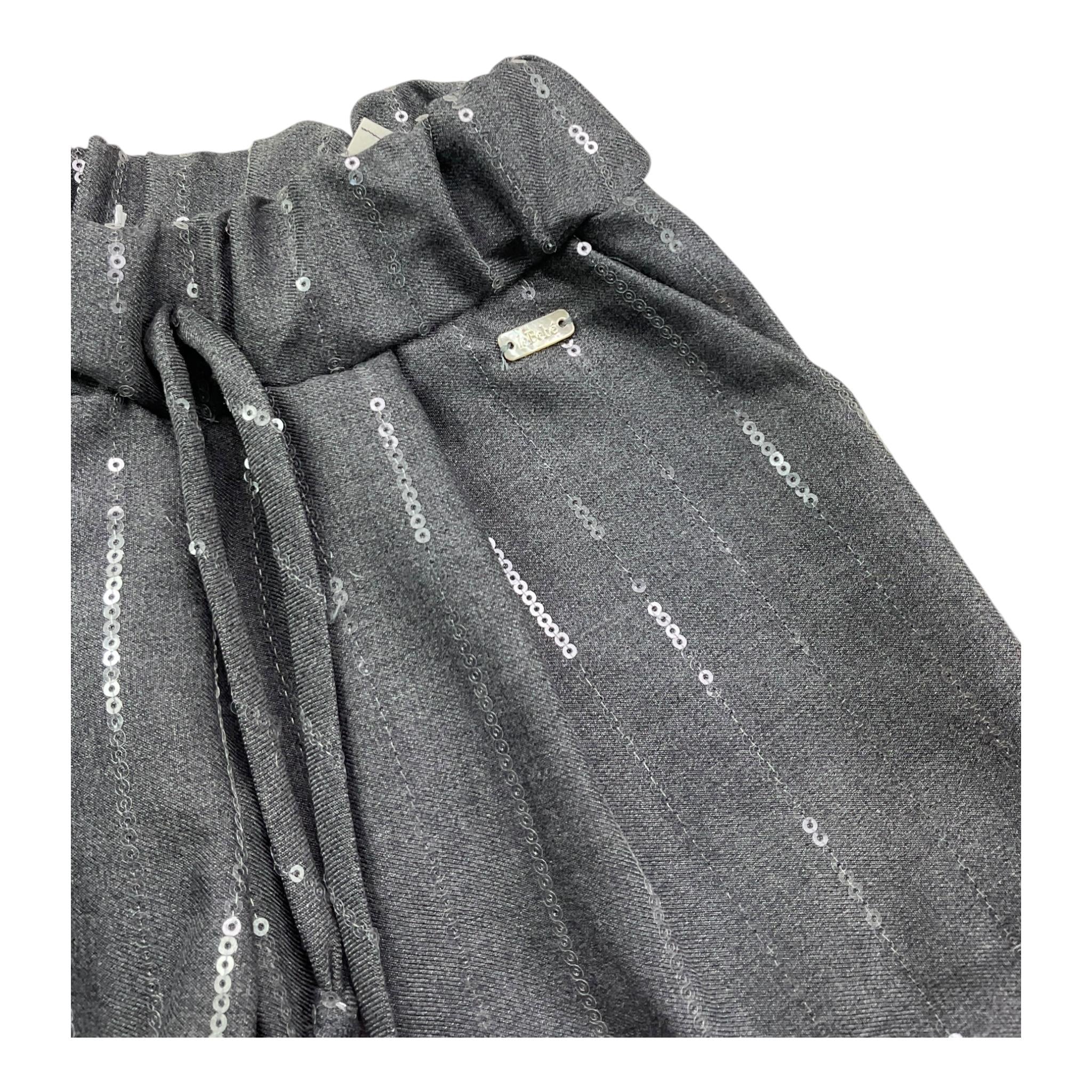 LE BEBE' short tinta unita con paillettes Grigio per Neonata LBG6141 GRIGIO LE BEBE'