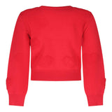 FUN & FUN maglia gircollo tinta unita con cuori Rosso per Bambina FBSW00067 ROSSO FUN & FUN