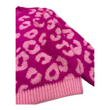 KAOS maglia tinta unita con fantasia maculata Magenta per Bambina KS045 MAGENTA KAOS