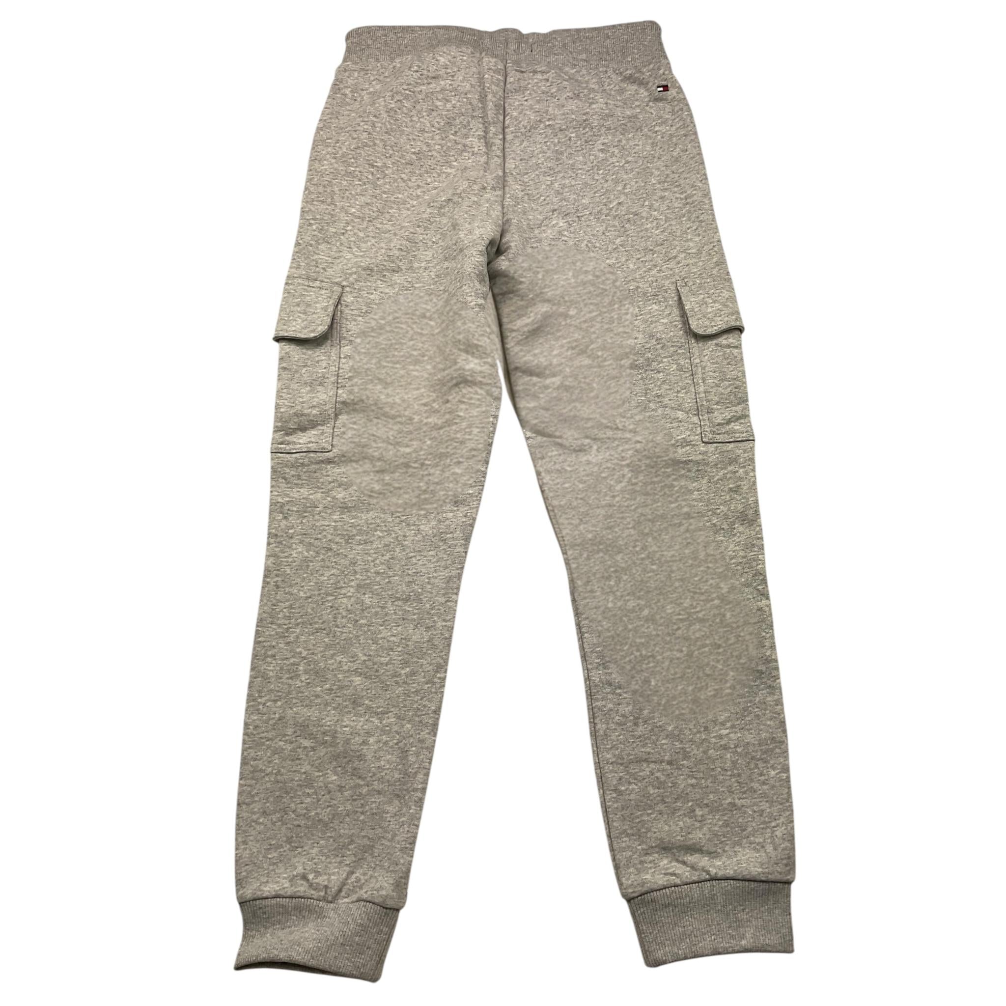 TOMMY HILFIGER pantalone tuta tinta unita con tasconi Grigio per Bambino KB0KB09239 GRIGIO TOMMY HILFIGER