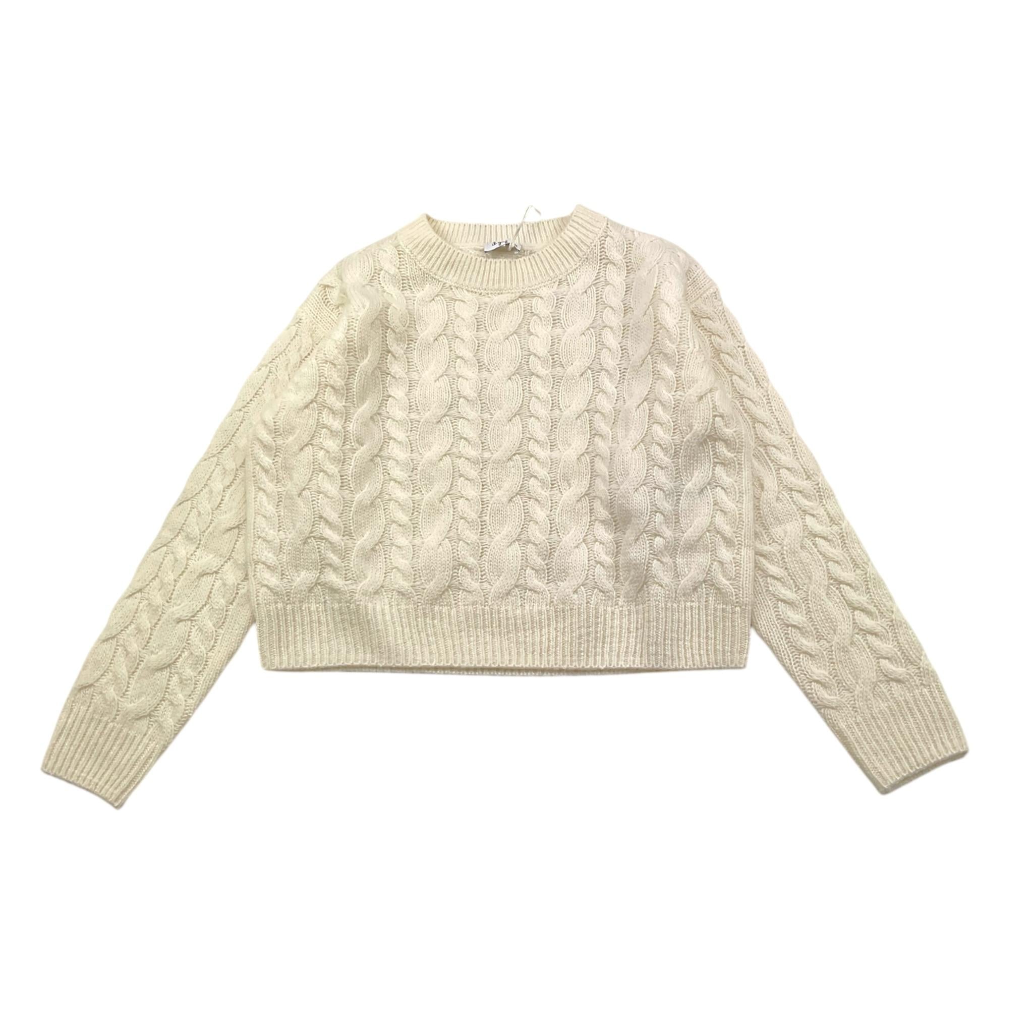 IL GUFO maglia tinta unita con ricami Panna per Bambina A24MQ430EM220 PANNA IL GUFO