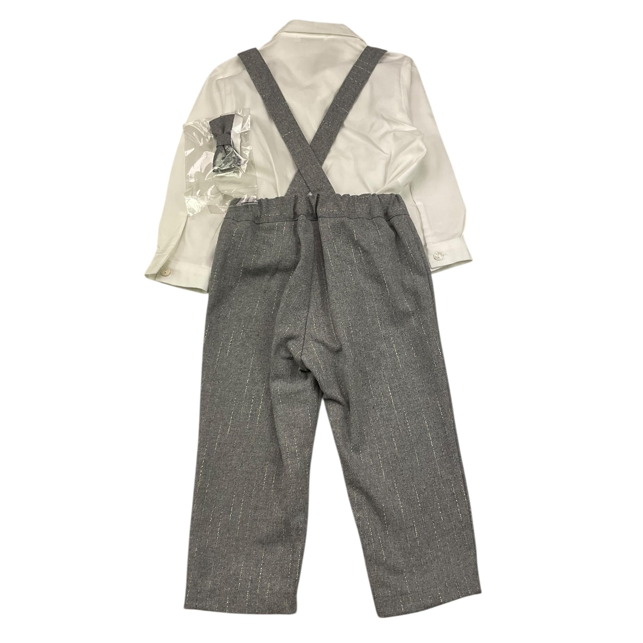BARCELLINO complet 3 pezzi camicia-salopette-papillon Grigio per Bambino 115910LJ GRIGIO BARCELLINO