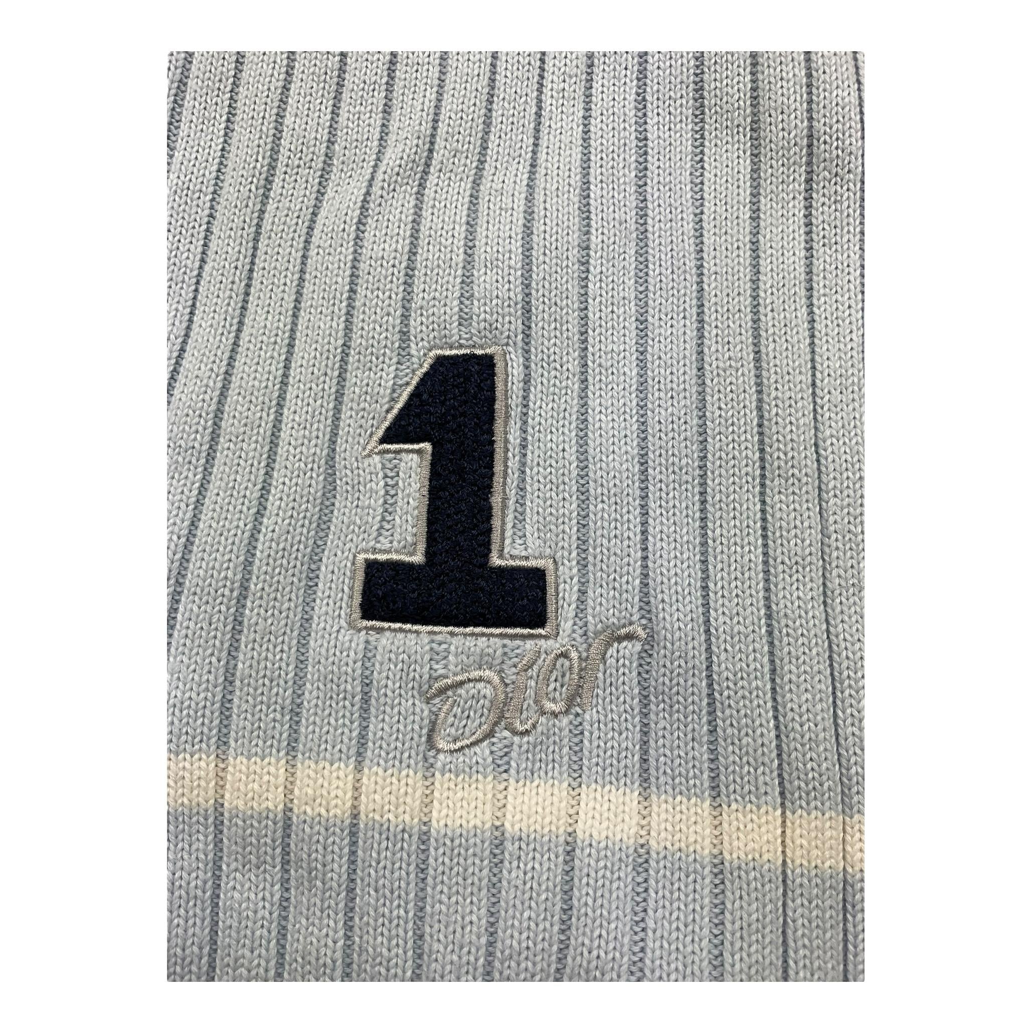 BABY DIOR sciarpa tinta unita cn ricamo numero Azzurro per Neonato D2B1ECH2 AZZURRO BABY DIOR