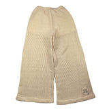 DOU DOU pantalone tinta unita modello a zampa Panna per Bambina DV6B30 PANNA DOU DOU