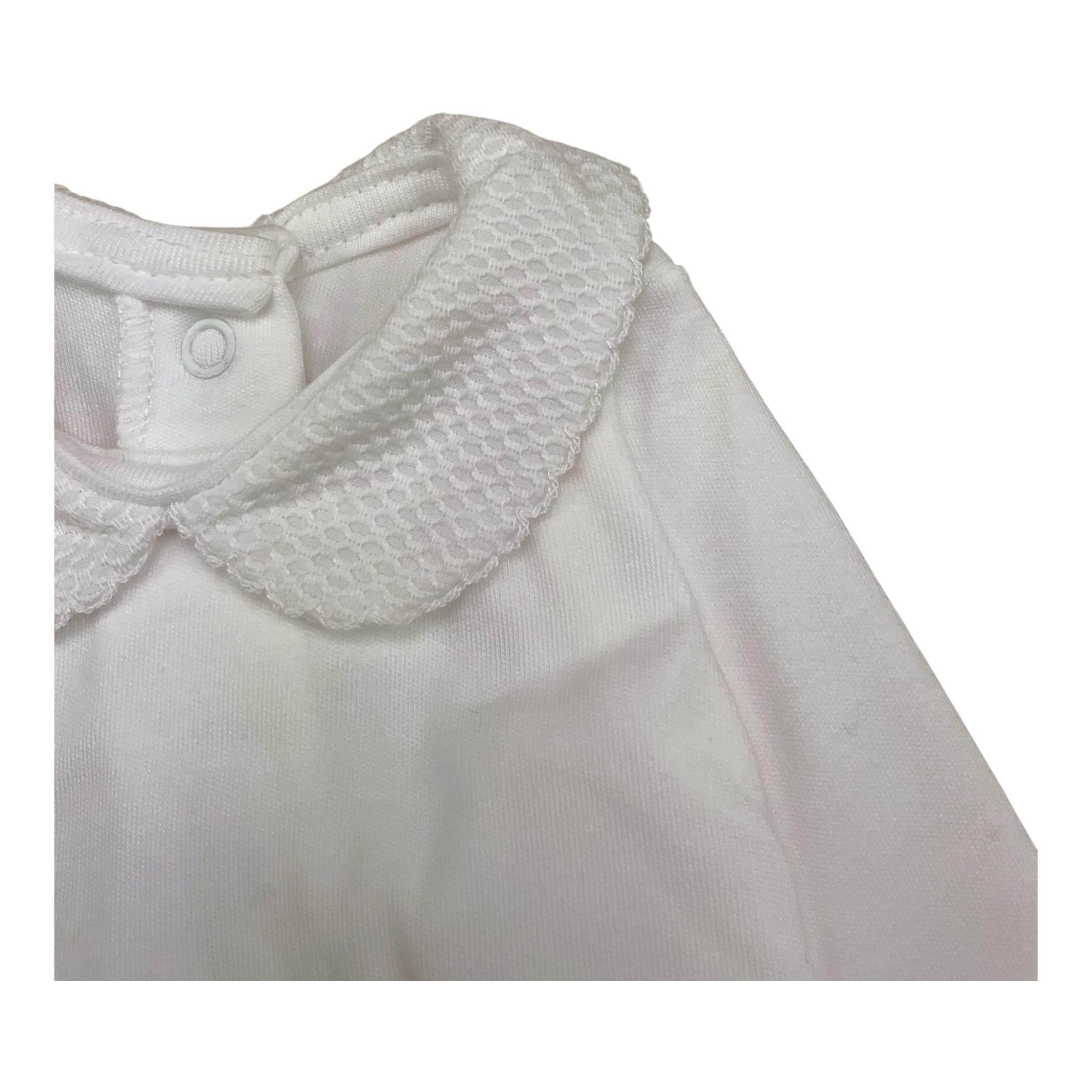 BABIDU body tinta unita con colletto Bianco per Neonato DJBFC BIANCO BABIDU