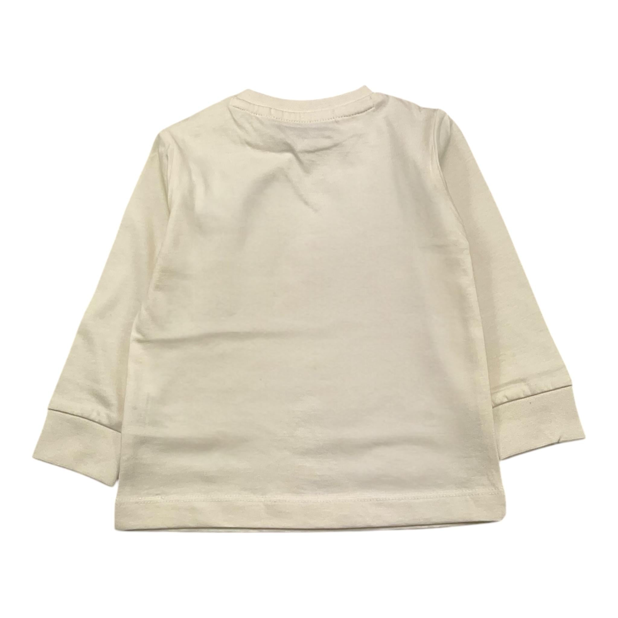 CESARE PACIOTTI shirt girocollo tinta unita con stampa Panna per Neonato TSP5319B PANNA CESARE PACIOTTI