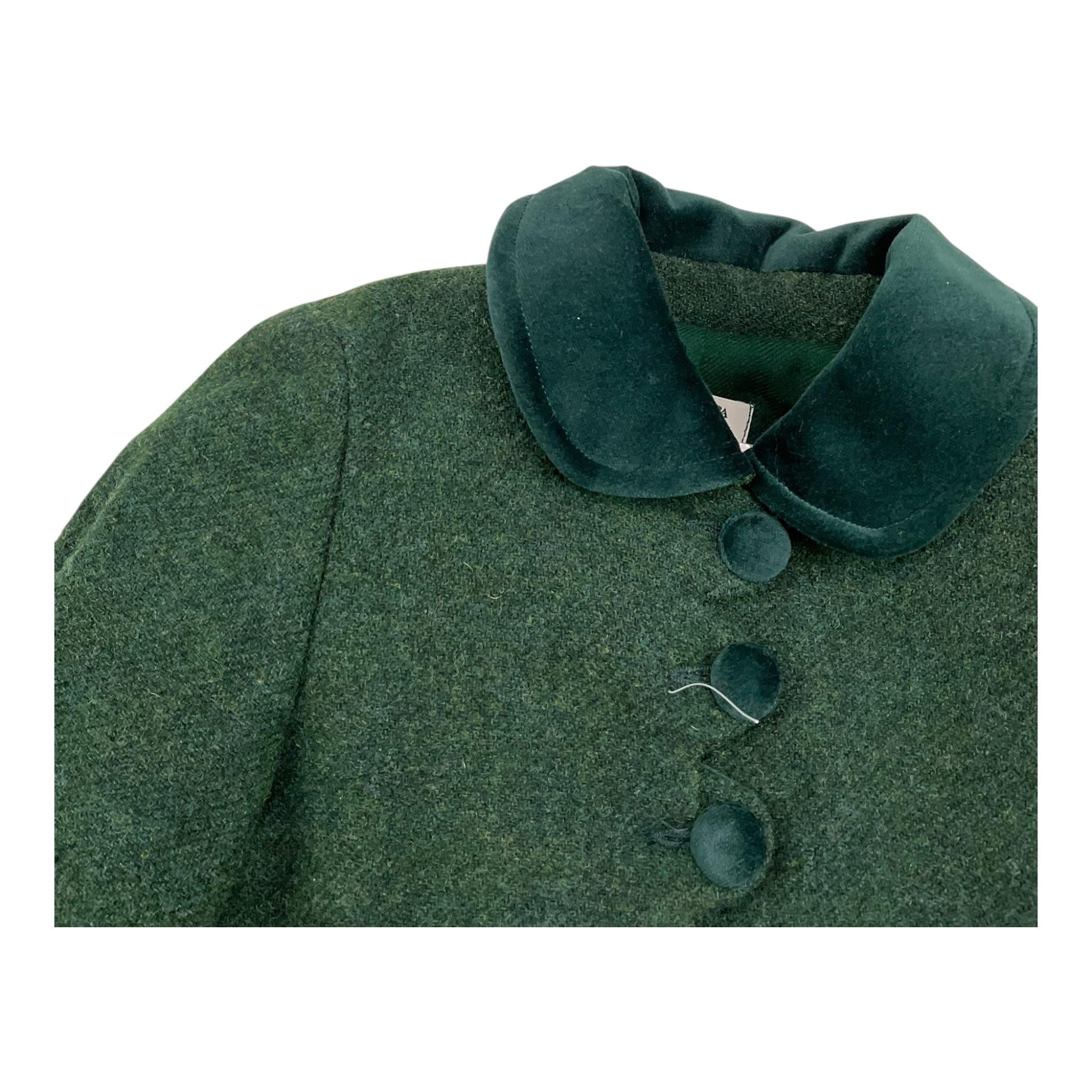 PAIO CRIPPA cappotto tinta unita con colletto Verde per Neonata LIVORNO VERDE PAIO CRIPPA