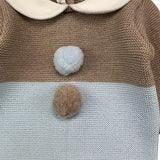BABY LORD completo 2pz maglia-pantalone bicolore Marrone/azzurro per Neonato 543 MARRONE/AZZURRO BABY LORD