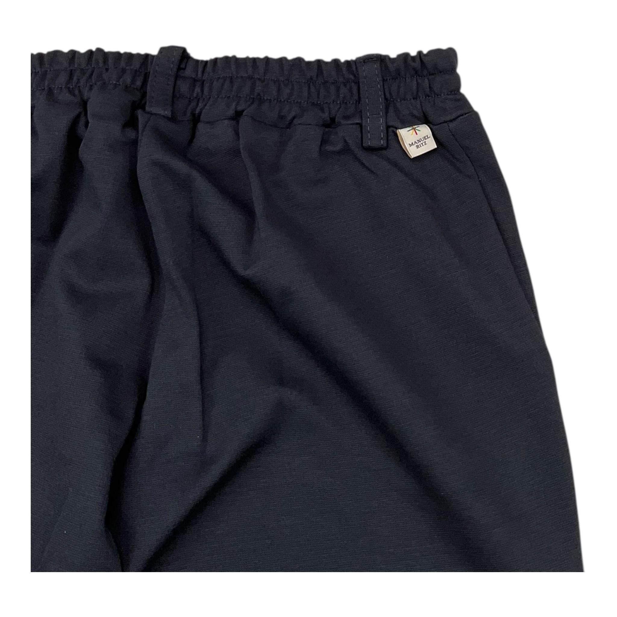 MANUEL RITZ pantalone tinta unita con elastico in vita Blu per Neonato MR2839N BLU MANUEL RITZ