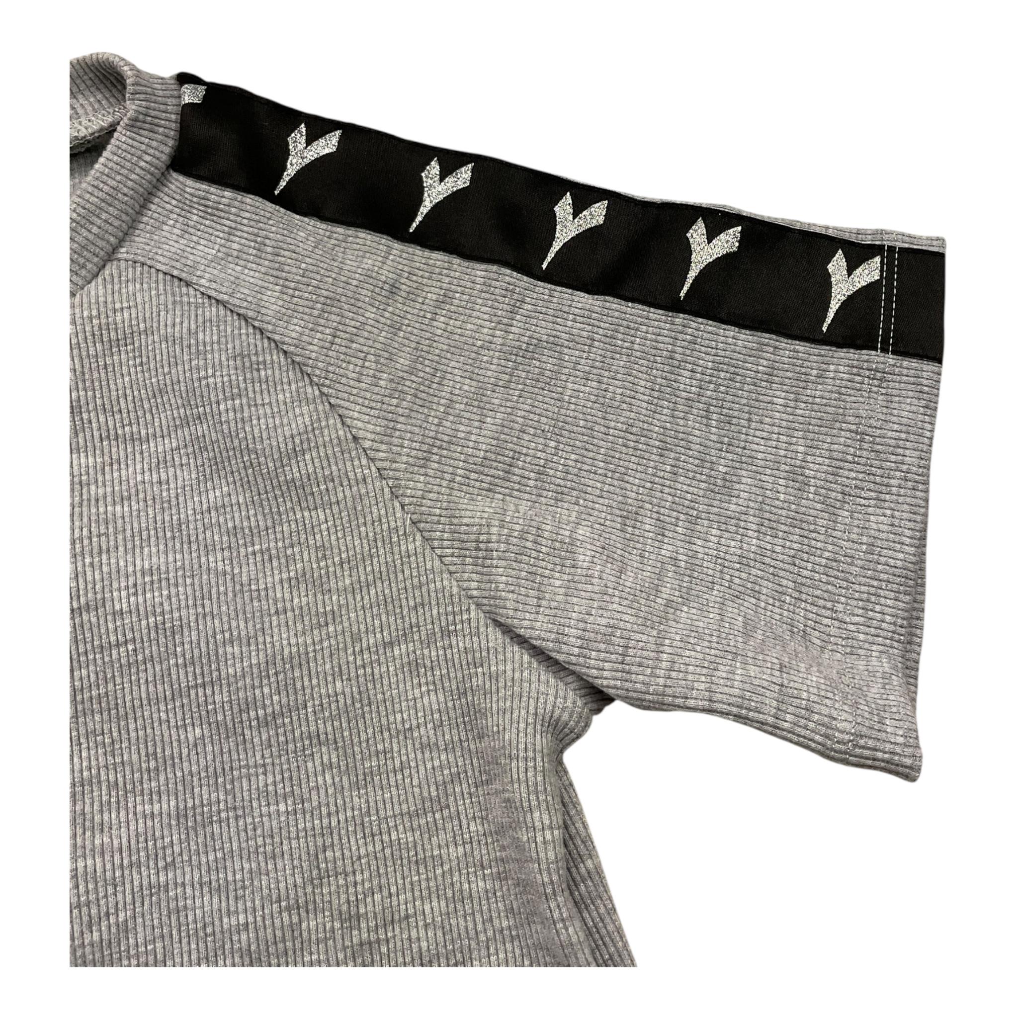 DIADORA t-shirt girocollo tint unita con stampa logo Grigio per Bambina F4DIJGTH136 GRIGIO DIADORA
