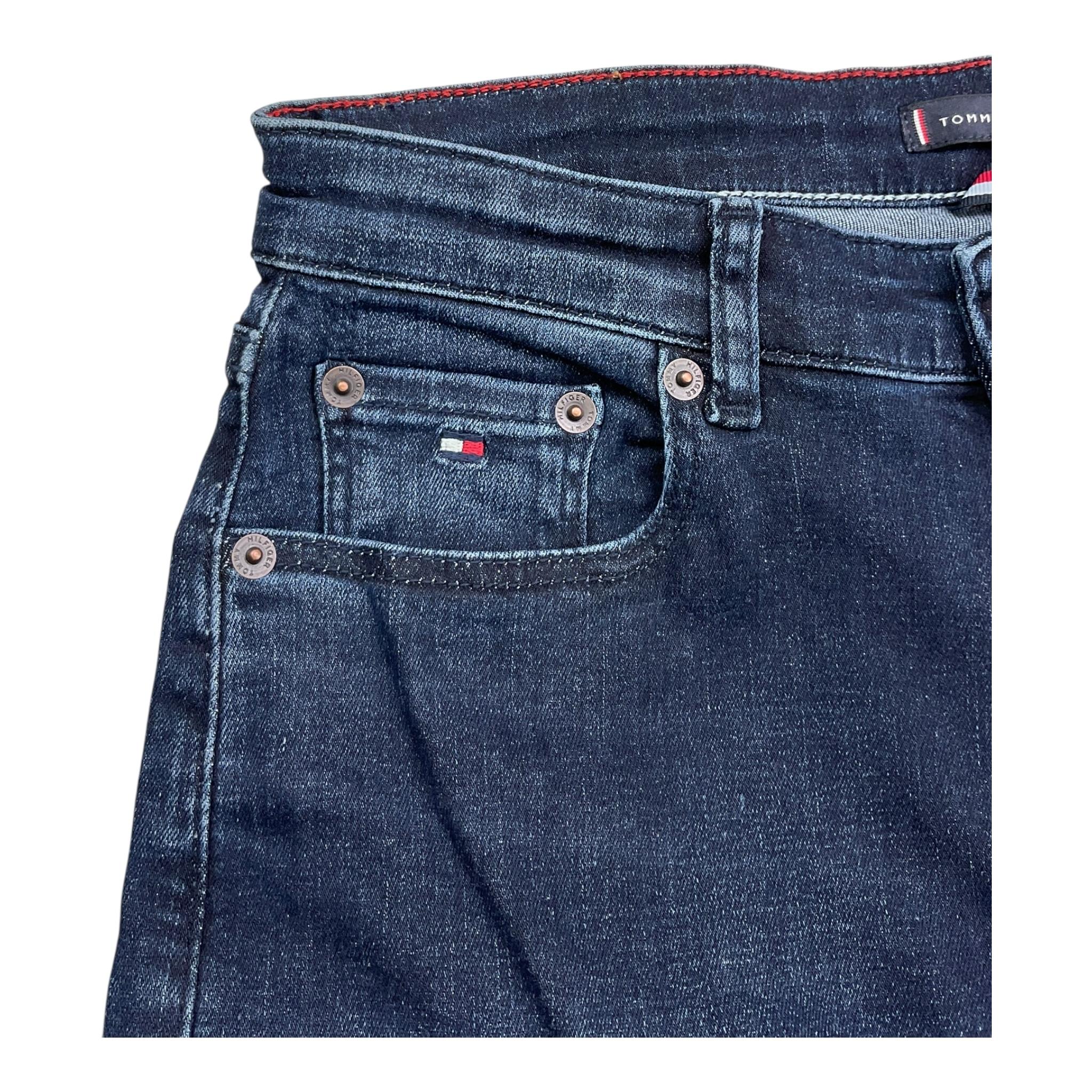 TOMMY HILFIGER jeans tinta unita con girovita regolabile Blu per Bambino KB0KB09180 BLU TOMMY HILFIGER