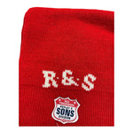 REPLAY & SONS sciarpa tinta unita con ricami Rosso per Bambino Q105 ROSSO REPLAY & SONS