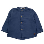 MAYORAL camicia manica lunga tinta unita collo coreano Blu per Neonato 2181 BLU MAYORAL