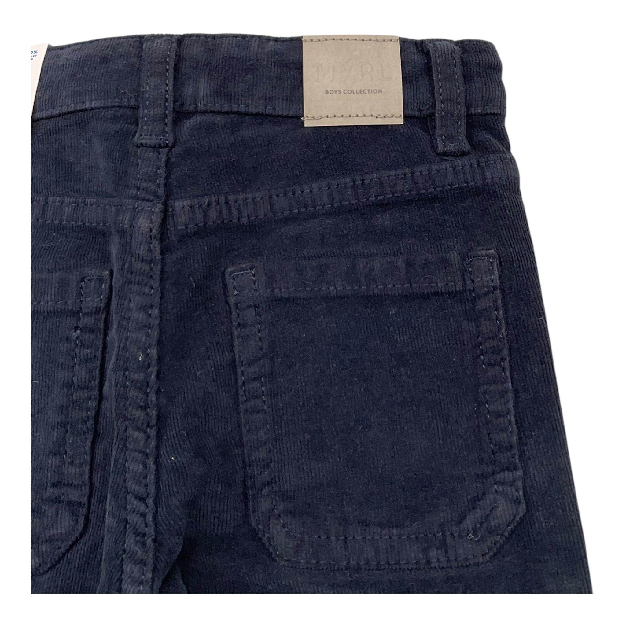 MAYORAL pantalone tinta unita in camoscio Blu per Bambino 502X BLU MAYORAL