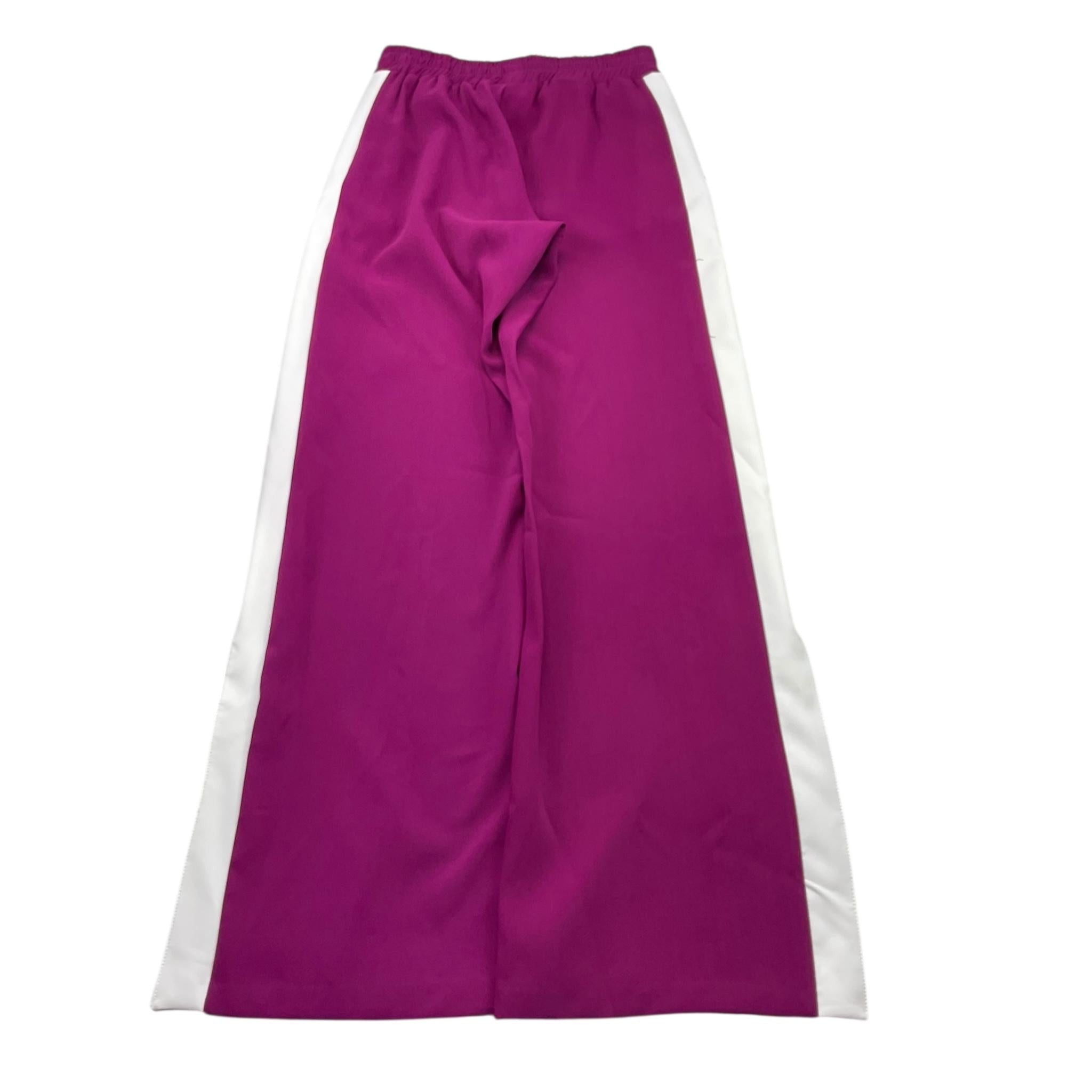 MARC ELLIS pantalone tinta unita con profili in contrasto Magenta per Bambina JMJPT00204 MAGENTA MARC ELLIS
