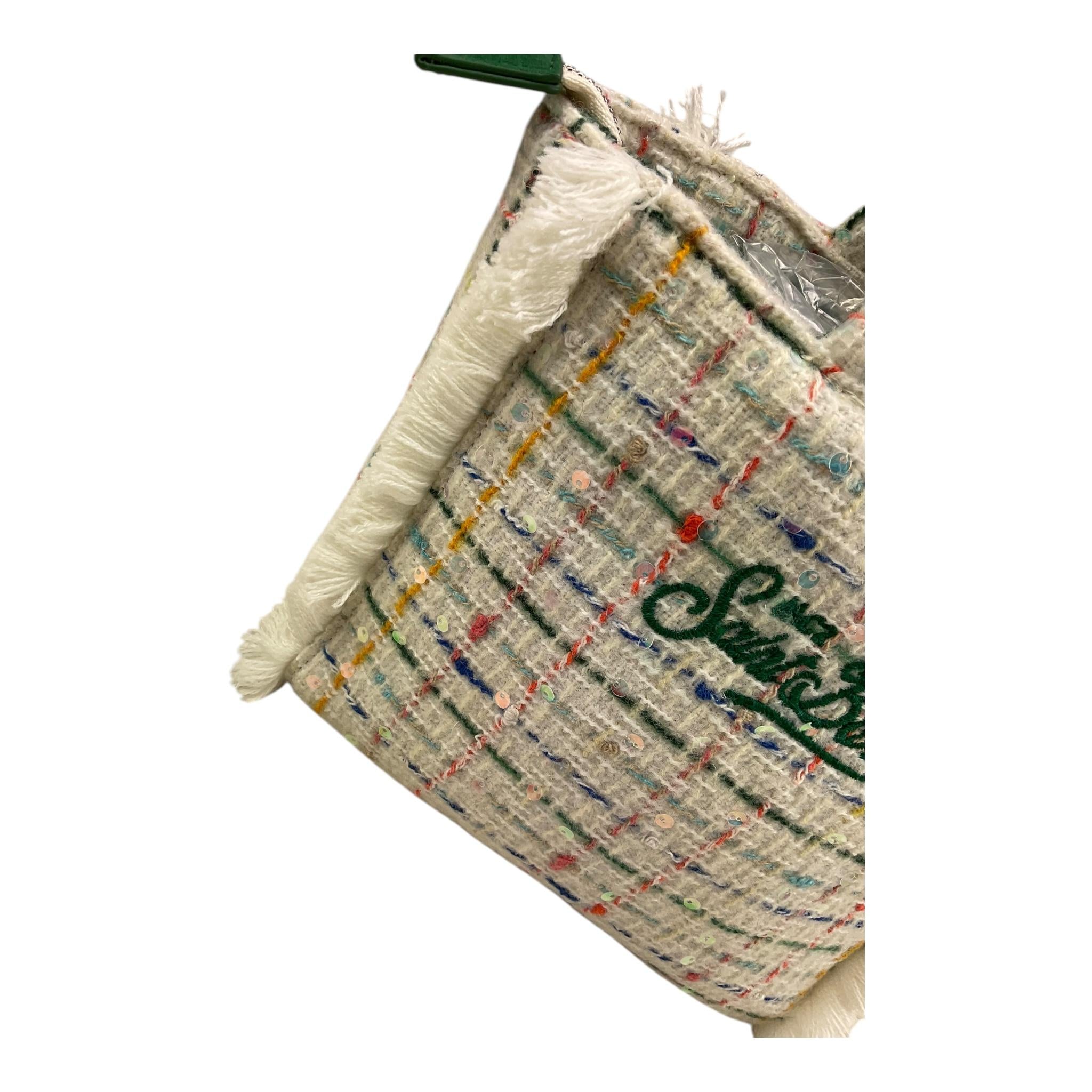 SAINT BARTH borsa tinta unita con logo Panna per Bambina VANITYY PANNA SAINT BARTH