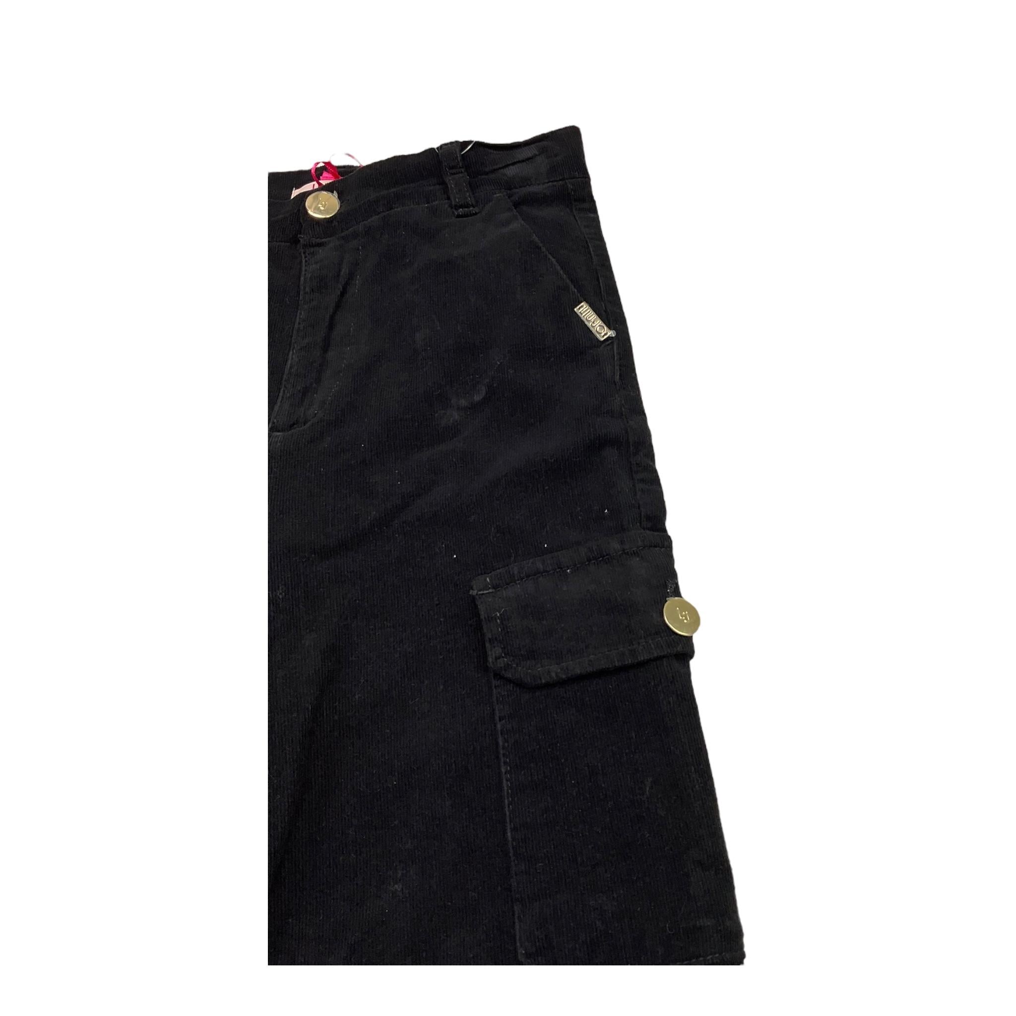 LIU JO pantalone modello palazzo tinta unita Nero per Bambina GF3219 NERO LIU JO
