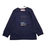 CESARE PACIOTTI shirt girocollo tinta unita con stampa in contrasto Blu per Neonato TSP5370B BLU CESARE PACIOTTI
