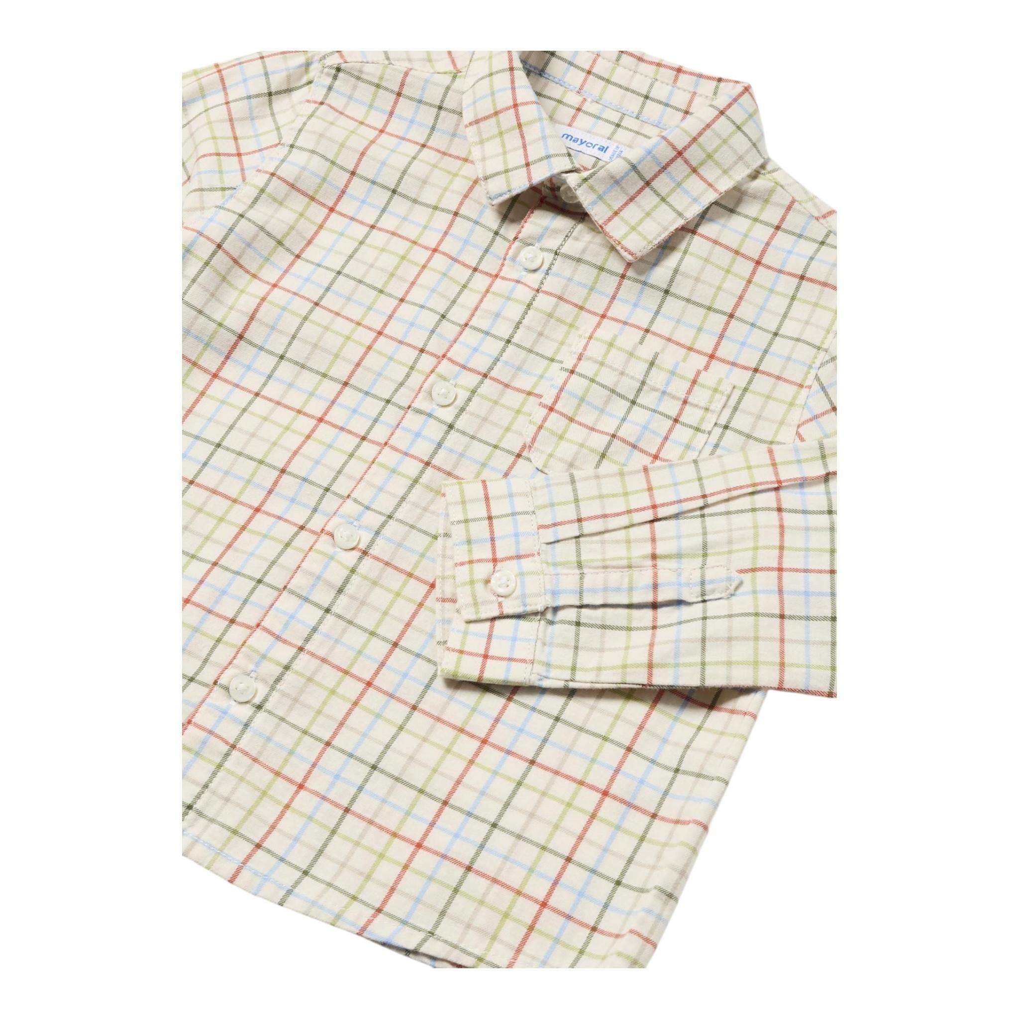 MAYORAL camicia manica lunga fantasia quadretti Beige per Neonato 2191 BEIGE MAYORAL