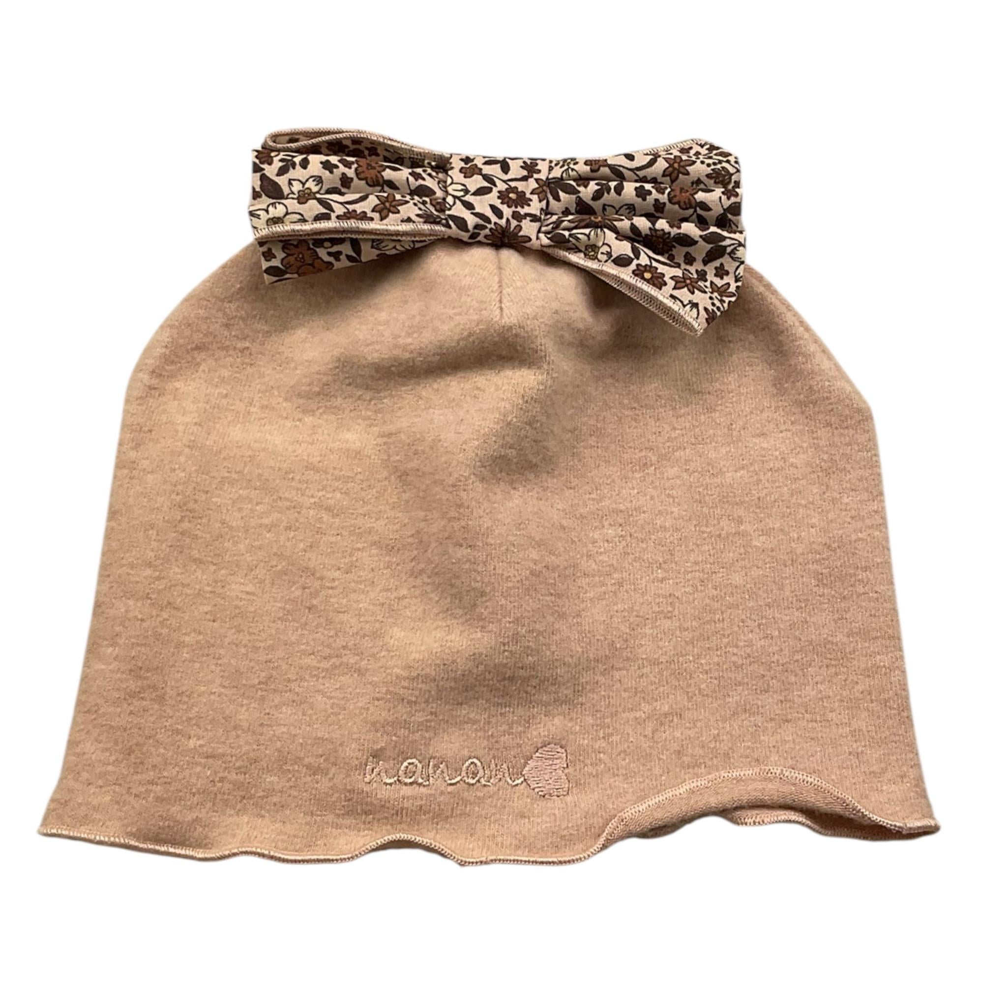 NANAN cappello tinta unita con fiocco Rosa per Neonata I24467CR ROSA NANAN