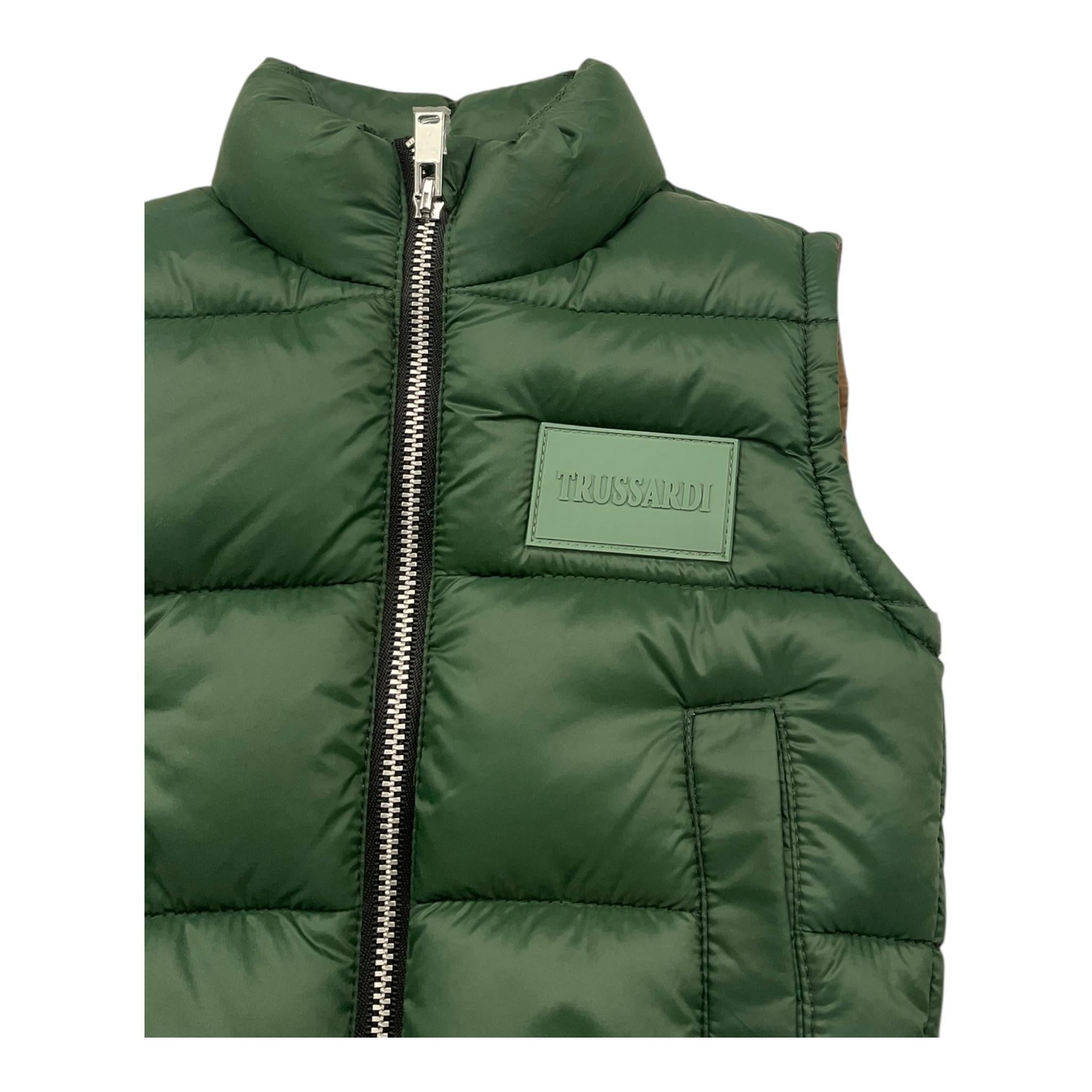 TRUSSARDI smanicato tinta unita Verde per Neonato TIA25025PI VERDE TRUSSARDI