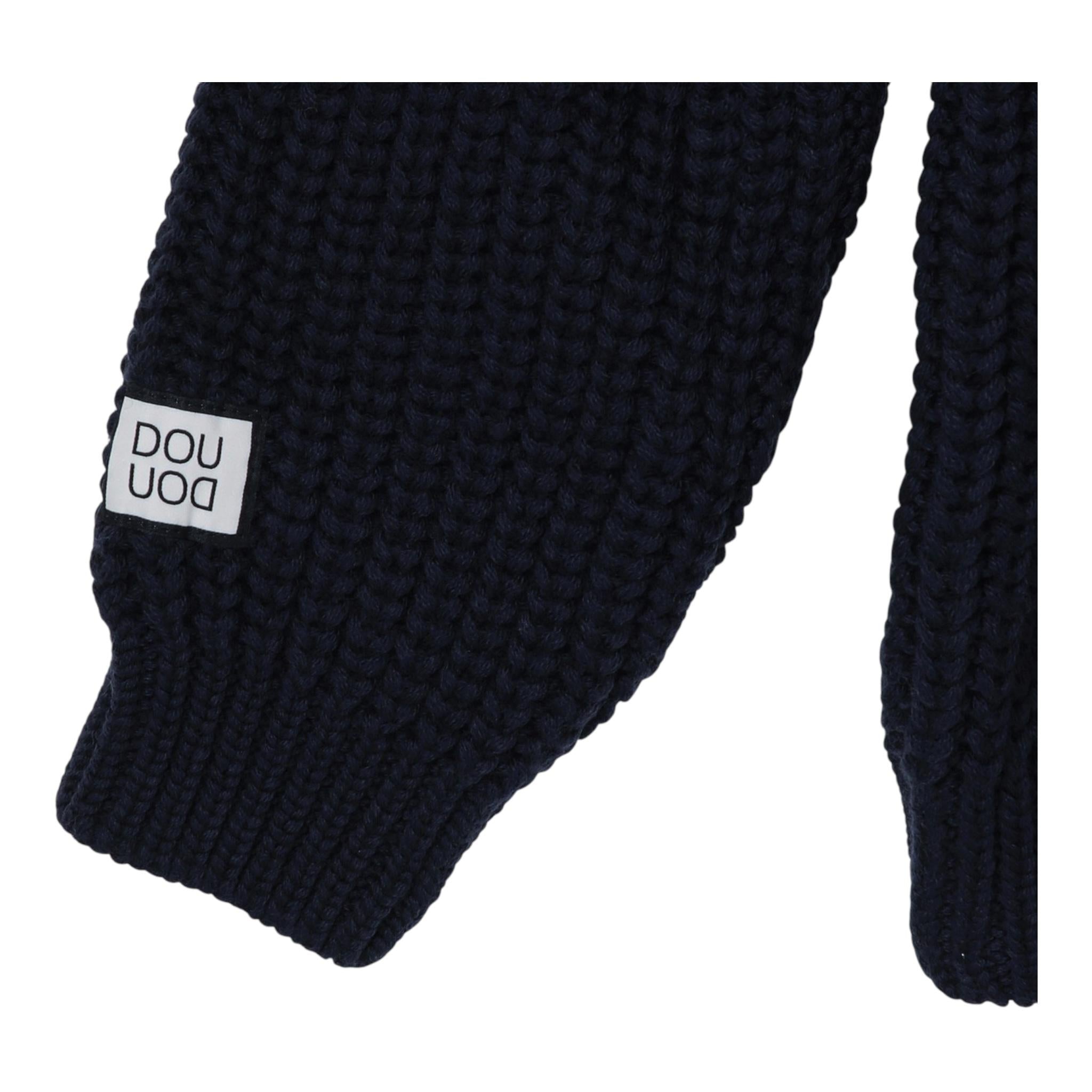 DOU DOU maglia collo alto tinta unita Blu per Bambino DV9P00 BLU DOU DOU