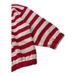 @MADILLY maglia tinta unita grocollo con fantasia a righe Sabbia per Bambina 01889 SABBIA @MADILLY