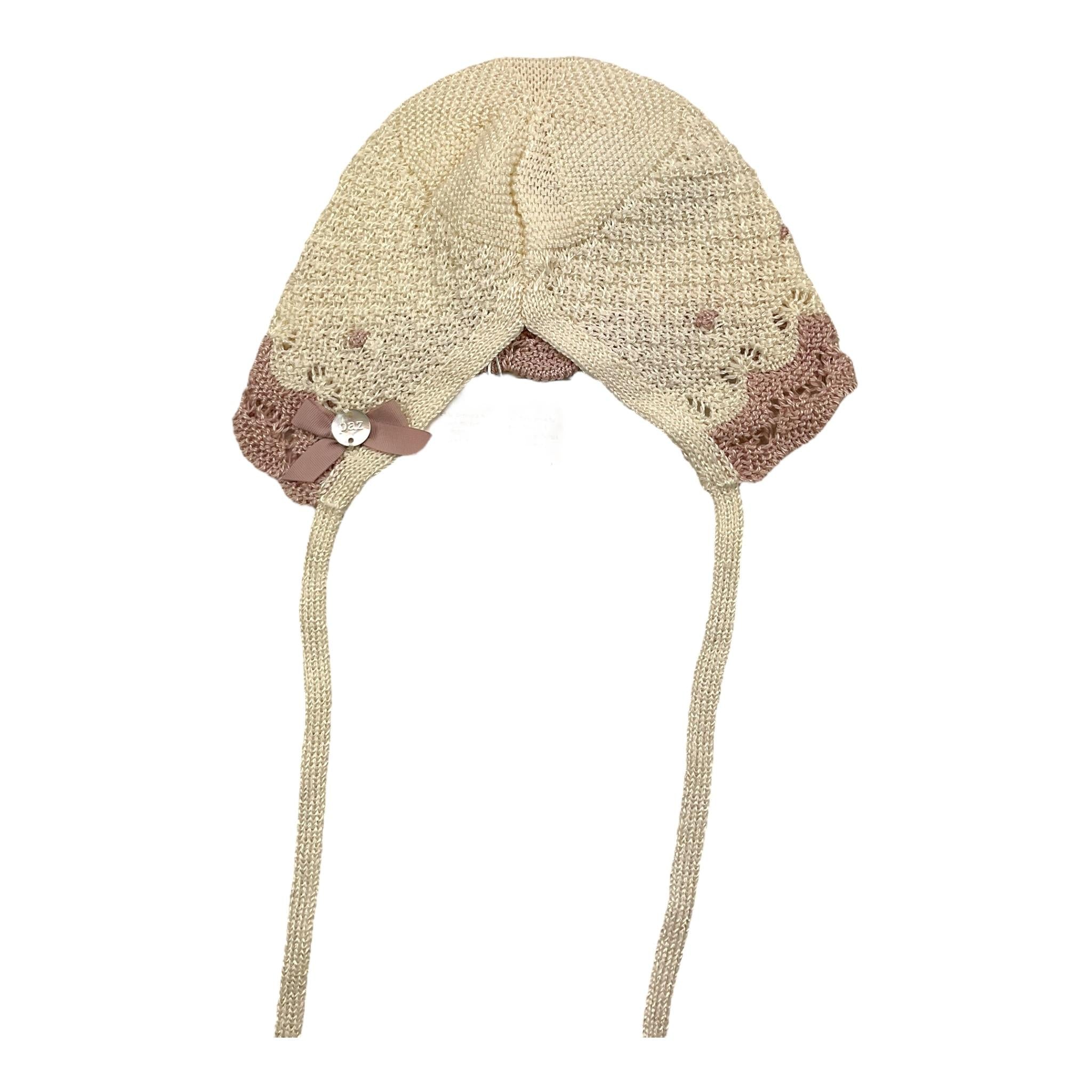 PAZ RODRIGUEZ cappello tinta unita con ricami Panna per Neonata 011120515 PANNA PAZ RODRIGUEZ