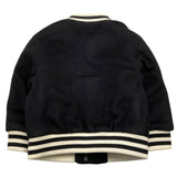 EMPORIO ARMANI giubbino tinta unita modello college Nero per Neonato 6DHBJ7 NERO EMPORIO ARMANI