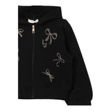 LIU JO felpa tinta unita con cappuccio e zip Nero per Neonata KF4109F0939 NERO LIU JO