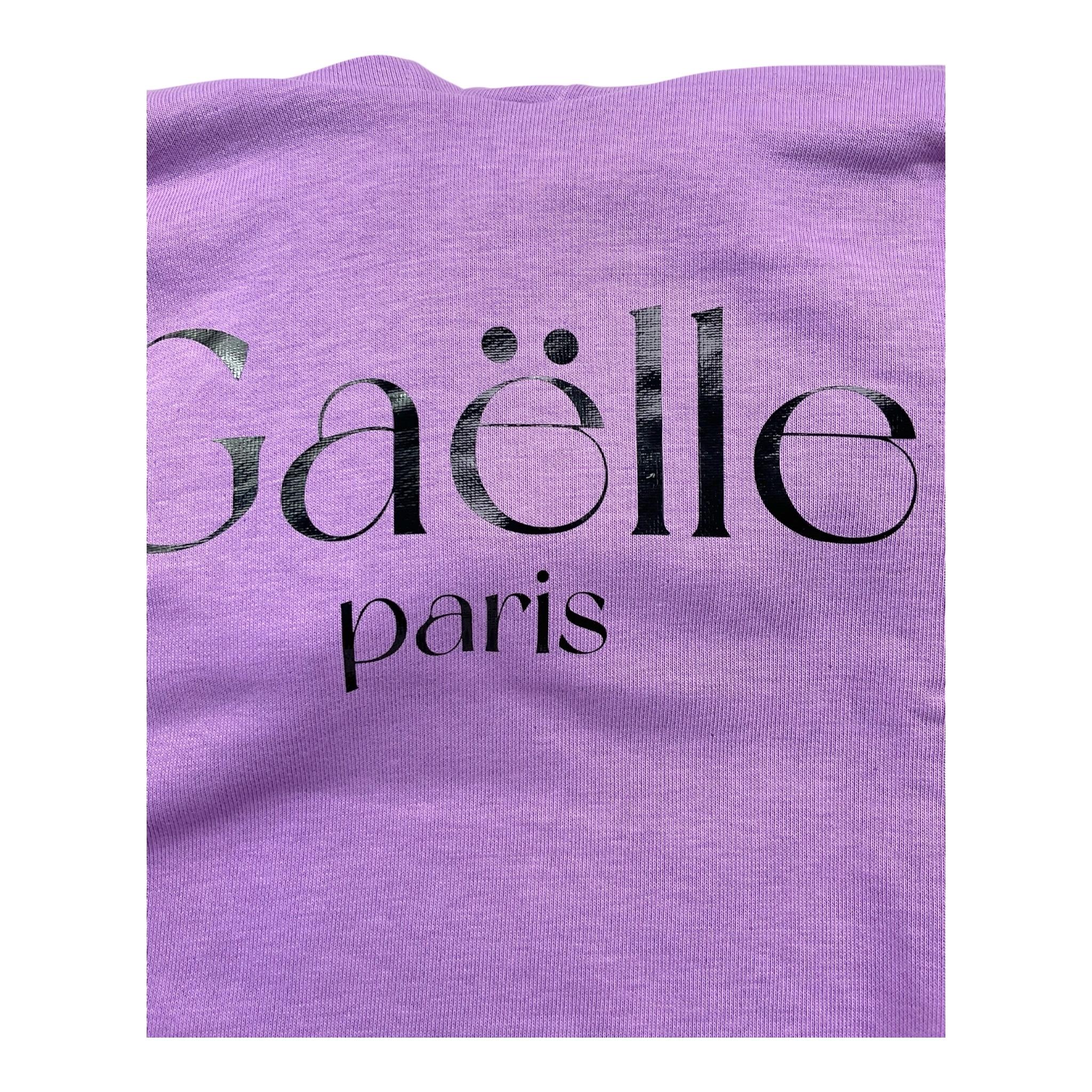 GAELLE felpa tinta unita con cappuccio e stampa Lilla per Bambina 2741F0973 LILLA GAELLE