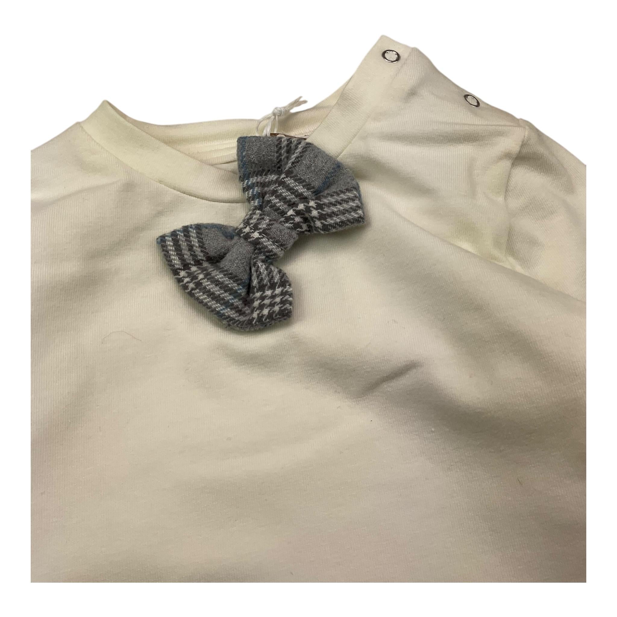 LE BEBE' shirt girocollo tinta unita con applicazione Bianco per Neonata LBB5214 BIANCO LE BEBE'