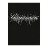 MISS BLUMARINE shirt girocollo tinta unita con con brillantini Nero per Bambina IF3191 NERO MISS BLUMARINE