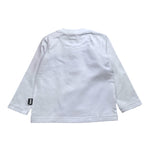 DANIELE ALESSANDRINI shirt girocollo tinta unita con stampa Bianco per Neonato 1291M00061XN BIANCO DANIELE ALESSANDRINI
