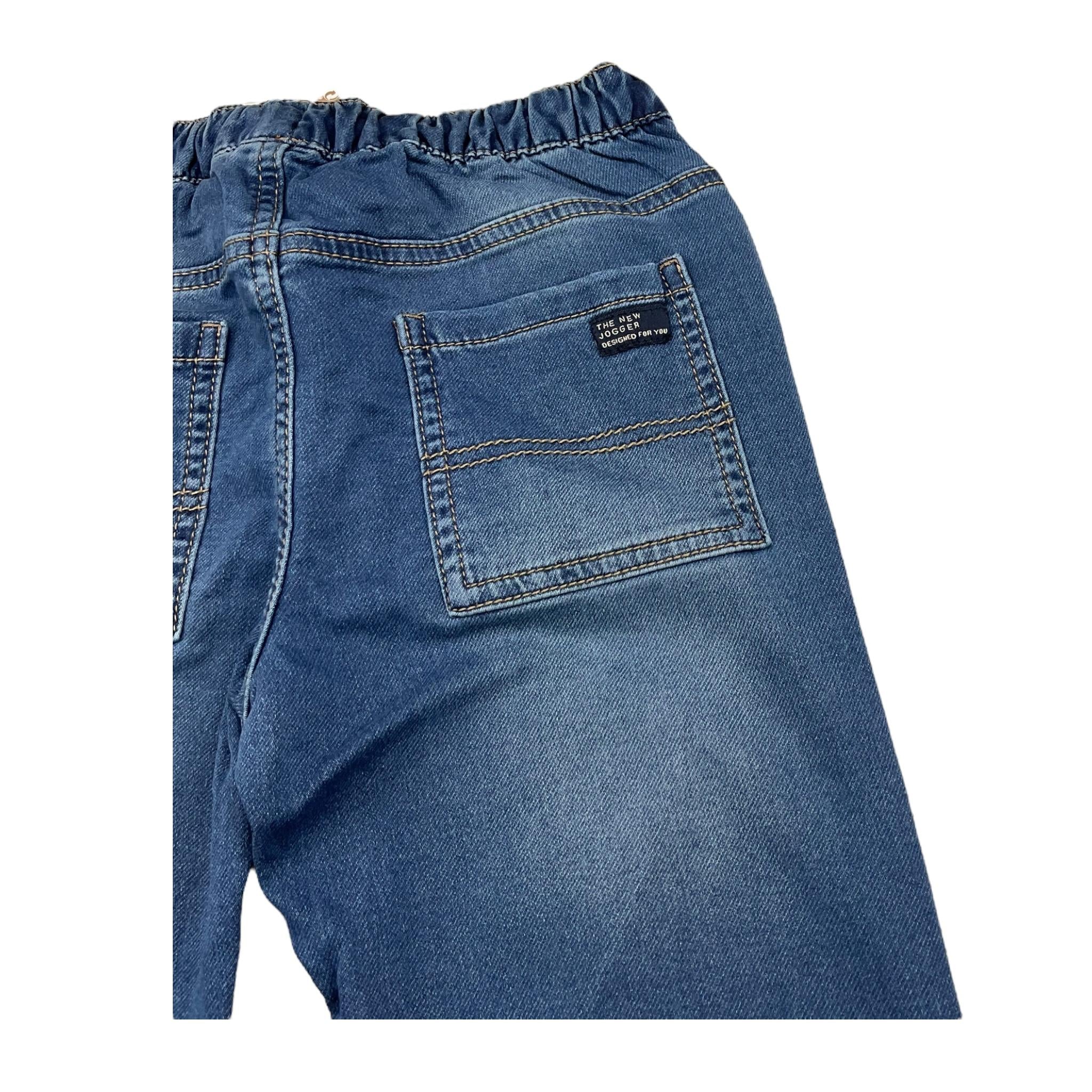 MAYORAL jeans tinta unita con elastico in vita Blu per Bambino 4531X BLU MAYORAL