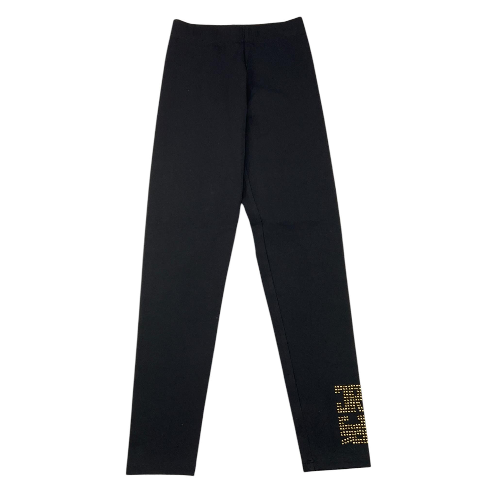 JOHN RICHMOND leggins tinta unita con stampa Nero per Bambina RGA25159LE NERO JOHN RICHMOND