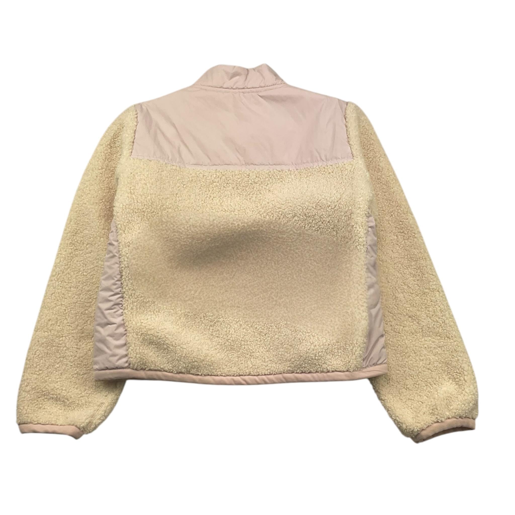 K-WAY giubbino bicolore con zip e logo Panna/rosa per Bambina K7142WW PANNA/ROSA K-WAY