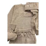 MAC ILUSIO'N completo 3 pezzi maglia-cappello-culotte Beige per Neonato 9425X BEIGE MAC ILUSIO'N