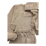 MAC ILUSIO'N completo 3 pezzi maglia-cappello-culotte Beige per Neonato 9425X BEIGE MAC ILUSIO'N