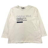 PAOLO PECORA shirt girocollo tinta unita con stampa in contrasto Bianco per Bambino PP4140 BIANCO PAOLO PECORA